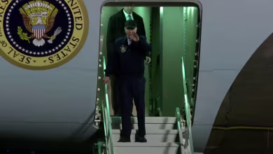 Watch: Biden arrives in Delaware after Covid diagnosis