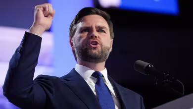 Vance pounds on ‘illegal aliens’ while also referencing his South Asian in-laws