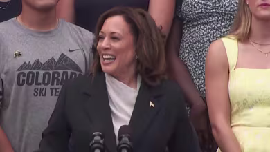 Harris praises Biden's 'unmatched' legacy in first remarks since campaign exit