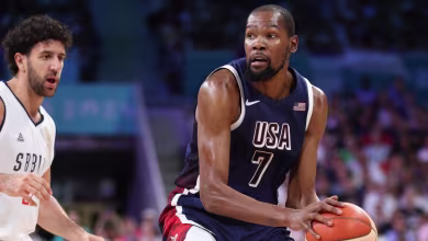 Durant continues impeccable shooting in U.S. men’s basketball opener versus Serbia