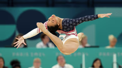 Two minutes of gorgeous slow motion from women's team final