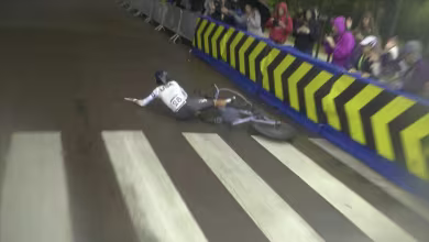 Slip 'N Slide: Rain wreaks havoc on cycling time trial