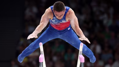 Paul Juda impresses on parallel bars during all-around final