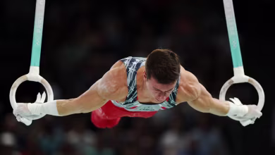 Brody Malone leaves it all on the line in men's team final