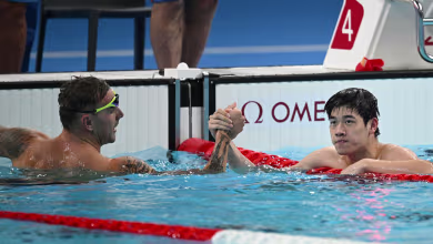 Pan zooms past world record for gold in men's 100m freestyle