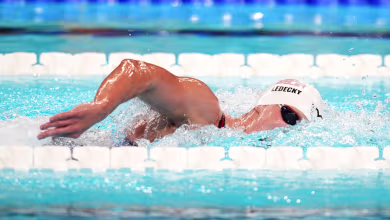 Katie Ledecky unmatched in 1500-meter freestyle prelims