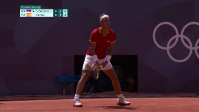 Savvy Nadal scores sliding winner against Djokovic