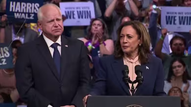 'We have the momentum': Harris hits campaign trail with Walz