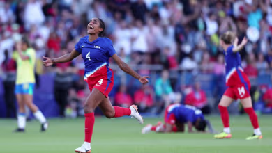 Watch: U.S. women's soccer celebrates gold after final whistle sounds