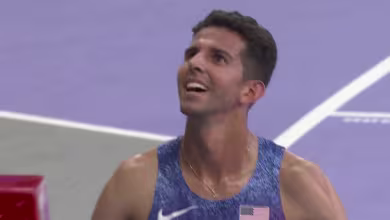 Grant Fisher rallies to grab bronze in men’s 5,000
