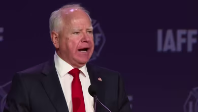 Walz targets Trump and Project 2025 in speech to firefighters union