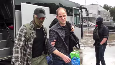 Evan Gershkovich and Paul Whelan board plane to leave Russian captivity