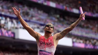Andre De Grasse brings home men's 4x100m relay for Canada