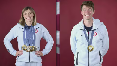 Katie Ledecky, Nick Mead named Team USA flag bearers