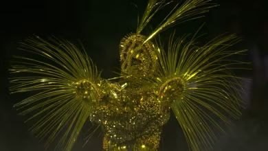 Closing Ceremony: Golden Voyager meets goddess of victory