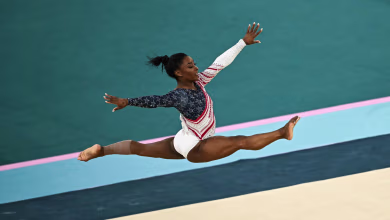 Simone Biles stellar on floor to secure team gold in Paris