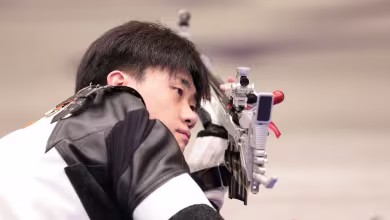 China's Liu Yukun wins men's 50m 3 positions gold