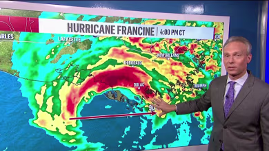Hurricane Francine upgraded to Category 2
