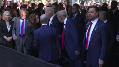 See Harris and Trump shake hands at Ground Zero after debate