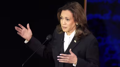 'She’s bleeding out in a car': Harris addresses abortion rights