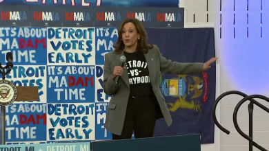 Harris encourages breaking more early voting records during Detroit rally
