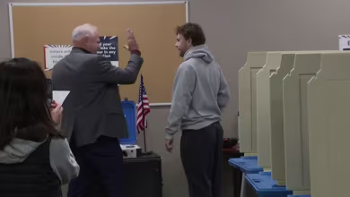 Walz votes early with his wife and son in Minnesota