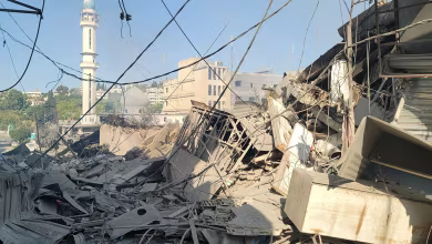 Video shows rubble of Lebanese market after Israeli airstrikes