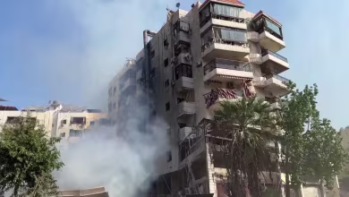 Video shows smoking aftermath of Israeli airstrike on south Beirut