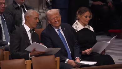Obama and Trump chat ahead of Carter funeral