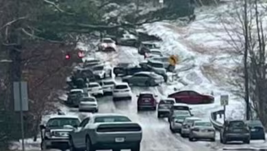 Southern states struggle to clear snowy roads