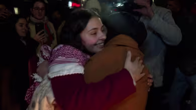 Freed Palestinian prisoners are reunited with loved ones