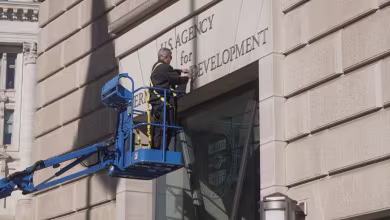 USAID signage stripped from D.C. headquarters amid agency dismantling