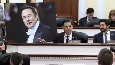 Garcia uses photo of Musk as prop in first DOGE subcommittee hearing