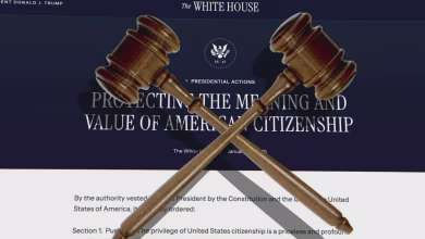 Justices hear arguments in birthright citizenship case