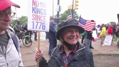 Thousands rally in Philadelphia for 'No Kings' protest
