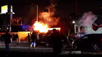 Gas station looted, car set on fire in anti-ICE protests