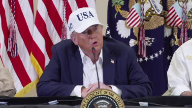 Trump rebukes Texas reporter for question on timing of flood alerts