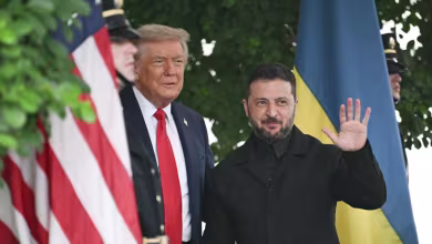 Trump greets Zelenskyy at White House arrival