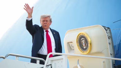 Trump departs for Alaska ahead of summit with Putin