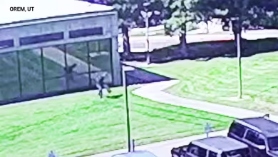 Video shows person leaving after Charlie Kirk shooting