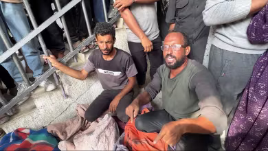 ‘Shame on them!’: Bereaved Gazan father rages at Israeli airstrikes