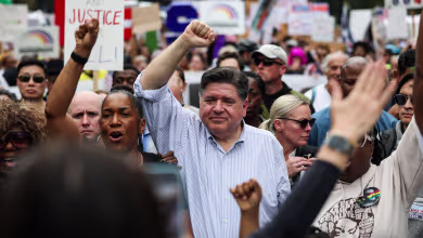Illinois Gov. Pritzker addresses ‘No Kings’ rally in Chicago: ‘Democracy requires your courage’