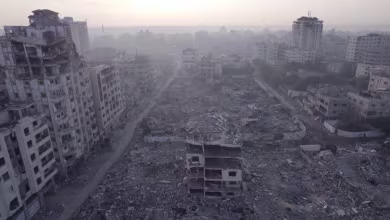 Before-and-after video shows much of Gaza reduced to ruins