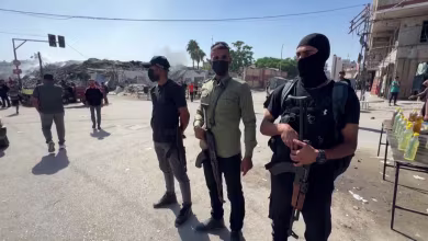 Footage shows Hamas-run police guarding Gaza City streets