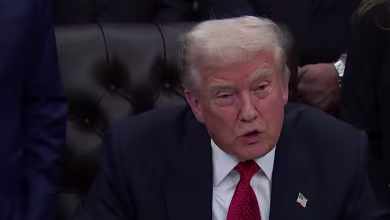 Trump blames Democrats after end of government shutdown