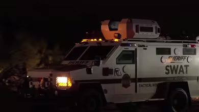 Law enforcement activity happening in Nancy Guthrie's neighborhood