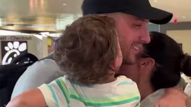 American makes it home for son's birthday after being stranded in Dubai