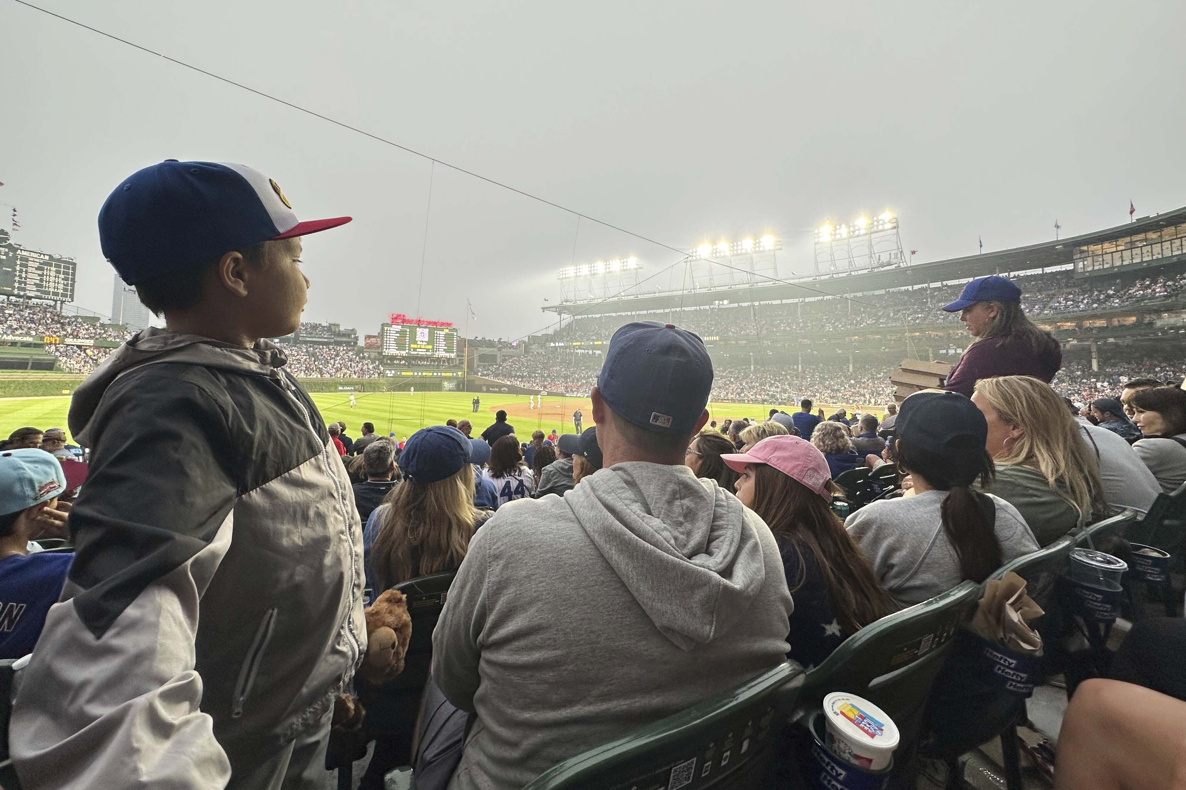 Canada Wild Fire Smoke Baseball Chicago