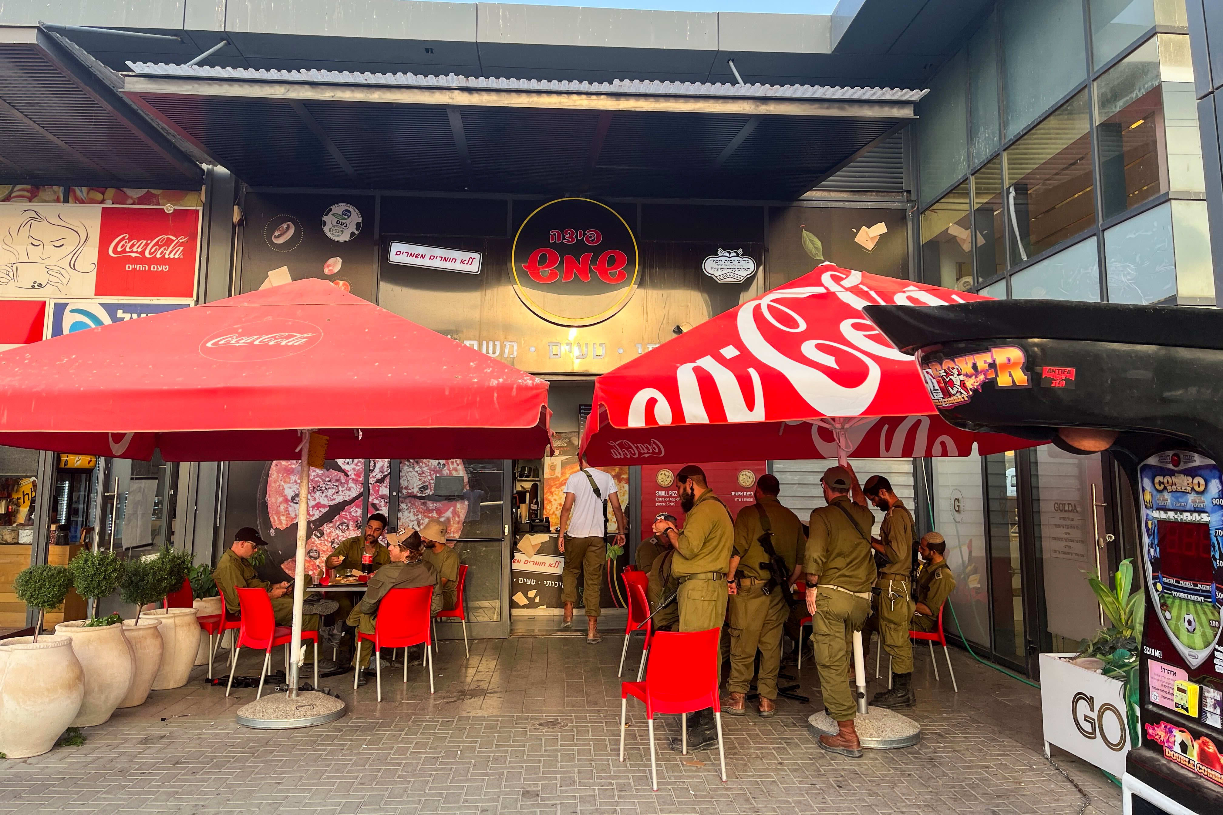 A rest stop in Israel.