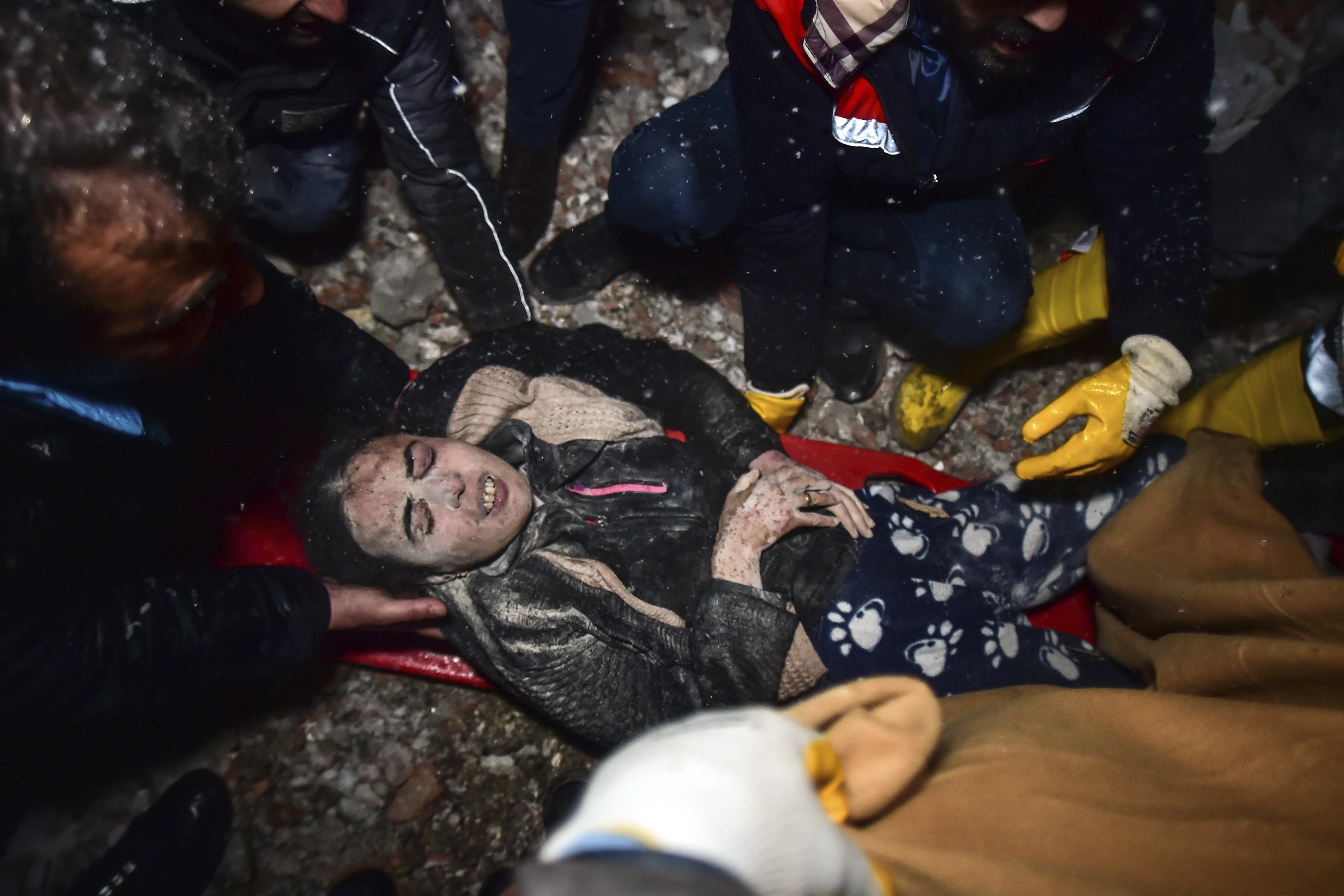 Rescuers raced Tuesday to find survivors in the rubble of thousands of buildings brought down by a 7.8 magnitude earthquake and multiple aftershocks that struck eastern Turkey and neighboring Syria.
